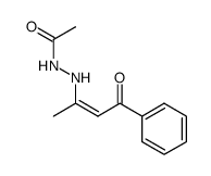 Acetic acid N'-((Z)-1-methyl-3-oxo-3-phenyl-propenyl)-hydrazide结构式