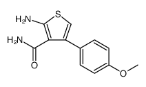 3-Thiophenecarboxamide, 2-amino-4-(4-methoxyphenyl) structure