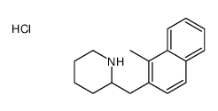 2-[(1-methylnaphthalen-2-yl)methyl]piperidine,hydrochloride Structure