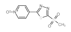 4-(5-methylsulfonyl-1,3,4-thiadiazol-2-yl)-1-oxido-pyridine结构式