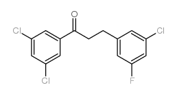 3-(3-CHLORO-5-FLUOROPHENYL)-3',5'-DICHLOROPROPIOPHENONE Structure