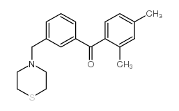 2,4-DIMETHYL-3'-THIOMORPHOLINOMETHYL BENZOPHENONE结构式