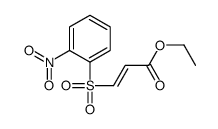 ethyl 3-(2-nitrophenyl)sulfonylprop-2-enoate Structure