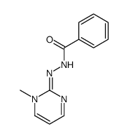 (1-Methyl-2(1H)-pyrimidinylidene)hydrazide benzoic acid Structure