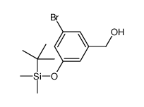 [3-bromo-5-[tert-butyl(dimethyl)silyl]oxyphenyl]methanol Structure