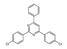 2,4-bis(4-chlorophenyl)-6-phenylpyrimidine结构式