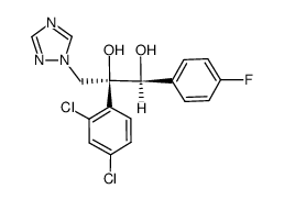 (1S,2S)-2-(2,4-dichlorophenyl)-1-(4-fluorophenyl)-3-(1H-1,2,4-triazol-1-yl)propane-1,2-diol结构式