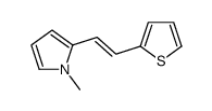 1-methyl-2-(2-thiophen-2-ylethenyl)pyrrole结构式