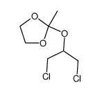 2-(1,3-dichloro-2-propoxy)-2-methyl-1,3-dioxolane结构式