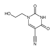 1-(2-hydroxy-ethyl)-2,4-dioxo-1,2,3,4-tetrahydro-pyrimidine-5-carbonitrile Structure