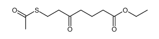 7-acetylsulfanyl-5-oxo-heptanoic acid ethyl ester Structure