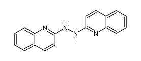 N,N'-di-[2]quinolyl-hydrazine Structure