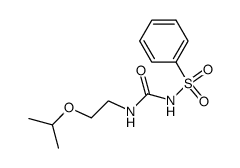 N-benzenesulfonyl-N'-(2-isopropoxy-ethyl)-urea结构式