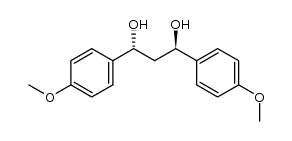 dl 1,3-bis(4-methoxyphenyl)propane-1,3-diol结构式