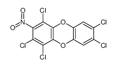 1,2,4,7,8-pentachloro-3-nitrodibenzo-p-dioxin Structure