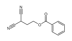 2-benzoyloxyethylmalononitrile结构式