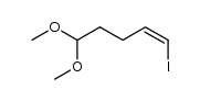 5,5-dimethoxy-1-iodo-1(Z)-pentene结构式