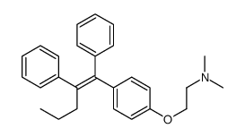 2-[4-(1,2-diphenylpent-1-enyl)phenoxy]-N,N-dimethylethanamine Structure