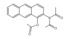 1-acetoxy-2-diacetylamino-anthracene Structure