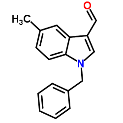 1-Benzyl-5-methyl-1H-indole-3-carbaldehyde结构式