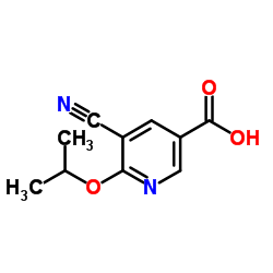 5-cyano-6-(1-methylethoxy)3-pyridinecarboxylic acid结构式