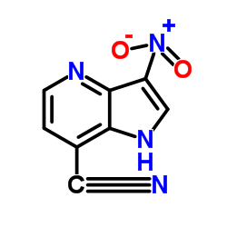 7-Cyano-3-nitro-4-azaindole结构式