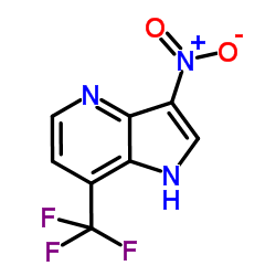 3-Nitro-7-(trifluoromethyl)-1H-pyrrolo[3,2-b]pyridine Structure