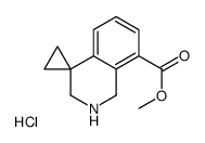 Methyl 2',3'-dihydro-1'H-spiro[cyclopropane-1,4'-isoquinoline]-8'-carboxylate hydrochloride结构式