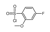 4-FLUORO-2-METHOXYBENZENE-1-SULFONYL CHLORIDE Structure