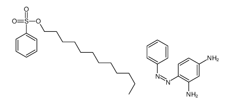 dodecyl benzenesulfonate,4-phenyldiazenylbenzene-1,3-diamine Structure