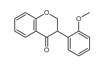 3-(2-methoxyphenyl)chroman-4-one结构式