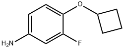 4-环丁氧基-3-氟苯胺结构式