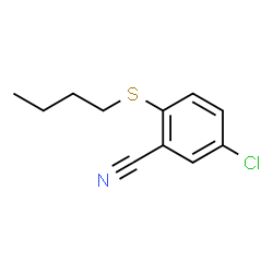 2-(Butylsulfanyl)-5-chlorobenzonitrile Structure