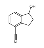 (±)-1-hydroxy-2,3-dihydro-1H-indene-4-carbonitrile结构式