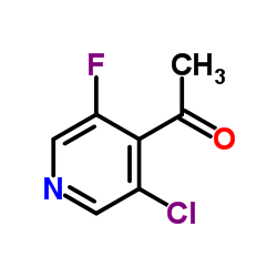 Ethanone, 1-(3-chloro-5-fluoro-4-pyridinyl)-结构式