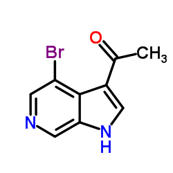 1-(4-Bromo-1H-pyrrolo[2,3-c]pyridin-3-yl)ethanone结构式