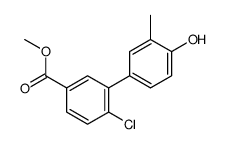 methyl 4-chloro-3-(4-hydroxy-3-methylphenyl)benzoate Structure