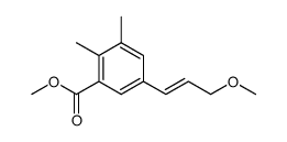 methyl 5-[(1E)-3-methoxy-1-propen-1-yl]-2,3-dimethylbenzoate Structure