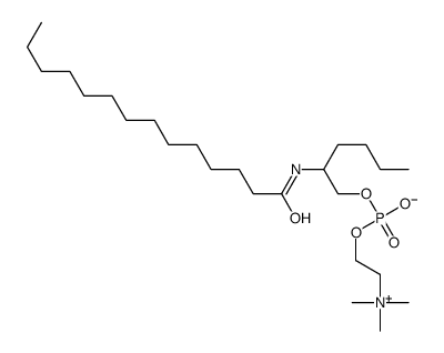 2-tetradecanoylaminohexanol-1-phosphocholine结构式