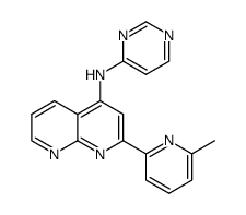 [2-(6-methyl-pyridin-2-yl)-[1,8]naphthyridin-4-yl]-pyrimidin-4-yl-amine Structure