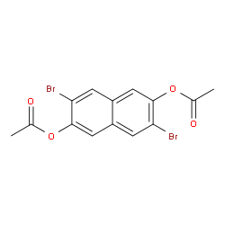 3,7-DibroMonaphthalene-2,6-diyl Diacetate Structure