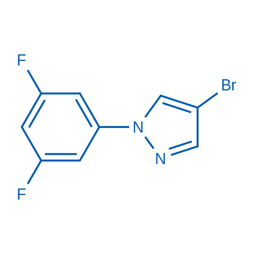 4-溴-1-(3,5-二氟苯基)-1H-吡唑图片