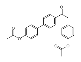 [4-[2-[4-(4-acetyloxyphenyl)phenyl]-2-oxoethyl]phenyl] acetate Structure