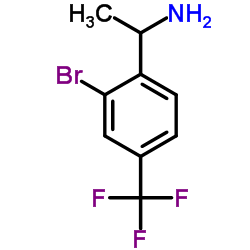 1-[2-Bromo-4-(trifluoromethyl)phenyl]ethanamine Structure