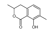 8-hydroxy-3,7-dimethyl-3,4-dihydroisochromen-1-one Structure