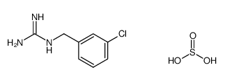 1-(3-chlorobenzyl)guanidine sulfite Structure