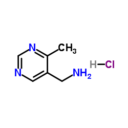 1-(4-Methyl-5-pyrimidinyl)methanamine hydrochloride (1:1)结构式