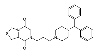 7-[3-(4-benzhydrylpiperazin-1-yl)propyl]-1,3,6,8a-tetrahydro-[1,3]thiazolo[3,4-a]pyrazine-5,8-dione结构式