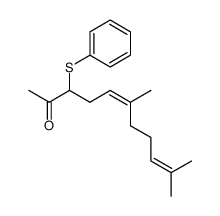 6,10-dimethyl-3-phenylthioundeca-5Z,9-dien-2-one结构式