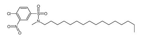 4-chloro-N-hexadecyl-N-methyl-3-nitrobenzenesulfonamide Structure